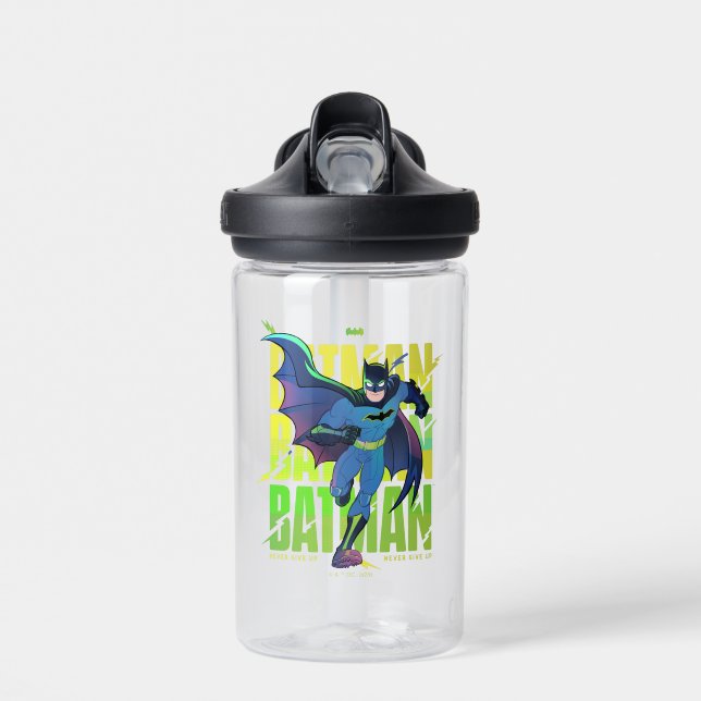 Bouteille D'eau Ne jamais abandonner Batman en cours d'exécution g (Avant)