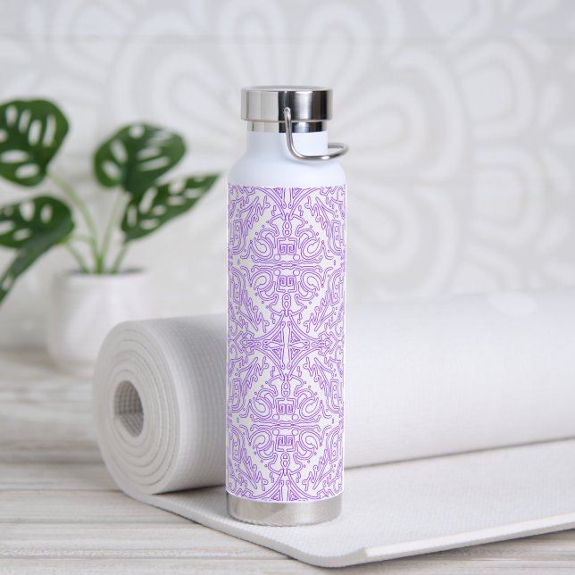 Bouteille D'eau Nébuleuse Mystique Lilas (Yoga (pivoté))
