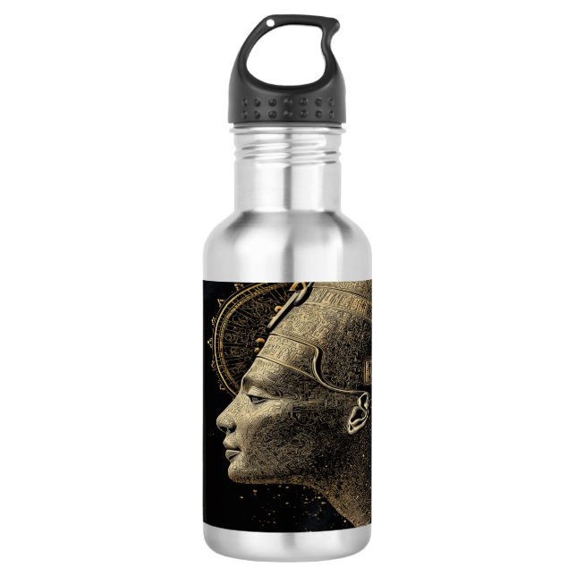 Bouteille D'eau Néfertiti Ligne d'art Silhouette Moderne  (Devant)