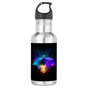 Bouteille D'eau Neon Firefly on black