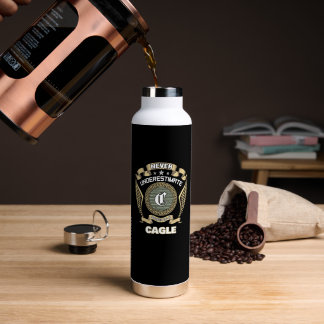 BOUTEILLE D'EAU NEVER UNDERESTIMATE POWER OF A CAGLE