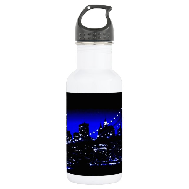 Bouteille D'eau New York City & Blue Night (Devant)