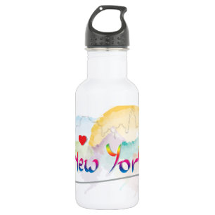 Bouteille D'eau New York Skyline "Je t'aime"
