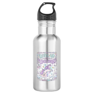 Bouteille D'eau Niveau de licorne monte comme une licorne adorable