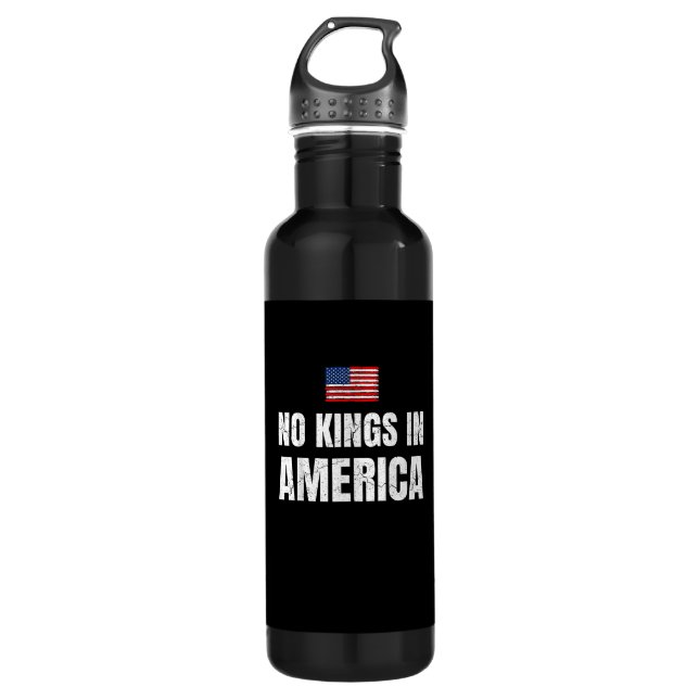 Bouteille D'eau No Kings In America United States Independence Fre (Devant)