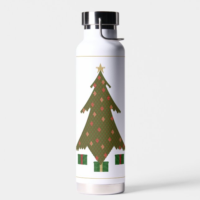 Bouteille D'eau Noël doré (Gauche)