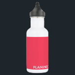 Bouteille D'eau Nom de couleur rose Flamant rose<br><div class="desc">Nom de couleur rose Flamant rose</div>