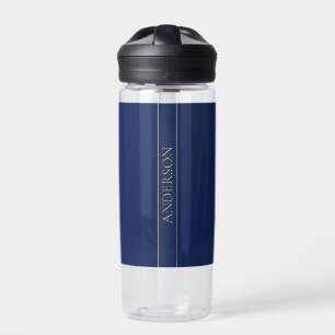 Bouteille D'eau Nom de famille ou nom commercial Marine Blue & Gol