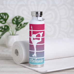 Bouteille D'eau Nom de la personnaliser de la fille de patinage ar