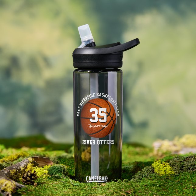 Bouteille D'eau nom de l'équipe de basket-ball et du joueur (Extérieur)