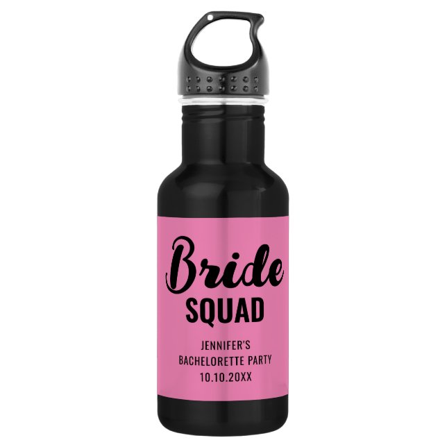 Bouteille D'eau Nom de l'équipe de la mariée Shower de mariage ent (Devant)