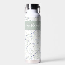 Nom de monogramme de fleur sauvage à l'aquarelle b