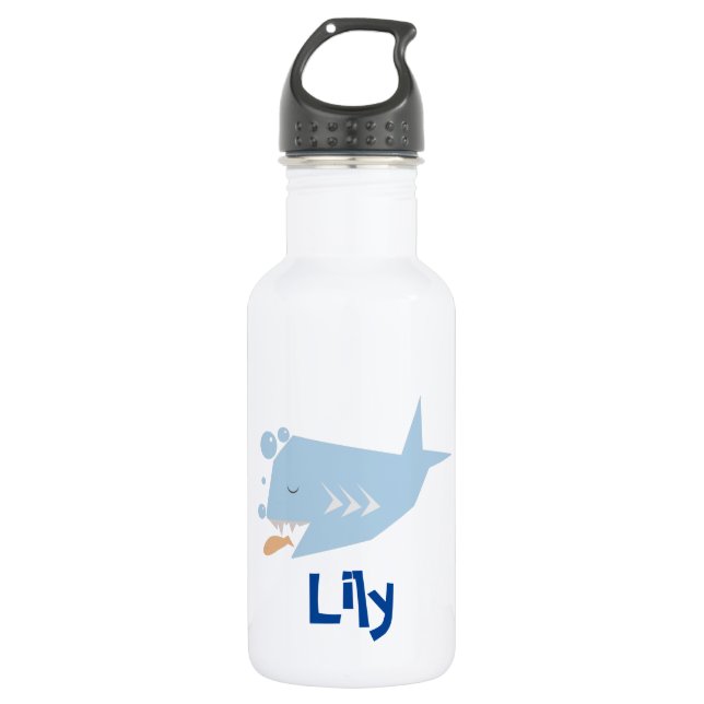 Bouteille D'eau Nom de requin pour enfants (Devant)