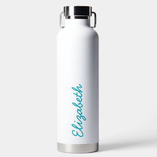 Bouteille D'eau Nom de script manuscrit simple et tendance Sky Blu