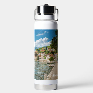 Bouteille D'eau Nom et texte personnalisés Monténégro