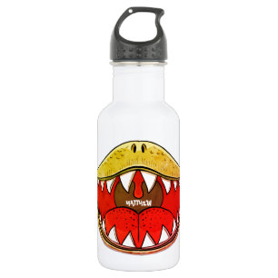 Bouteille D'eau Nom Jaune Cartoon Enfants Bouche Dinosaure T-Rex