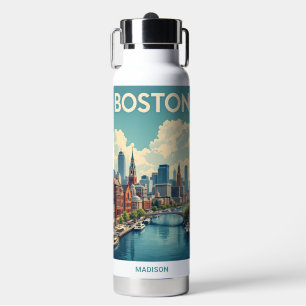 Bouteille D'eau Nom personnalisé Boston Massachusetts