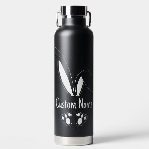 Bouteille D'eau Nom personnalisé Cute Bunny Pâques