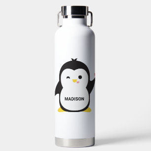 Bouteille D'eau Nom personnalisé Cute Penguin