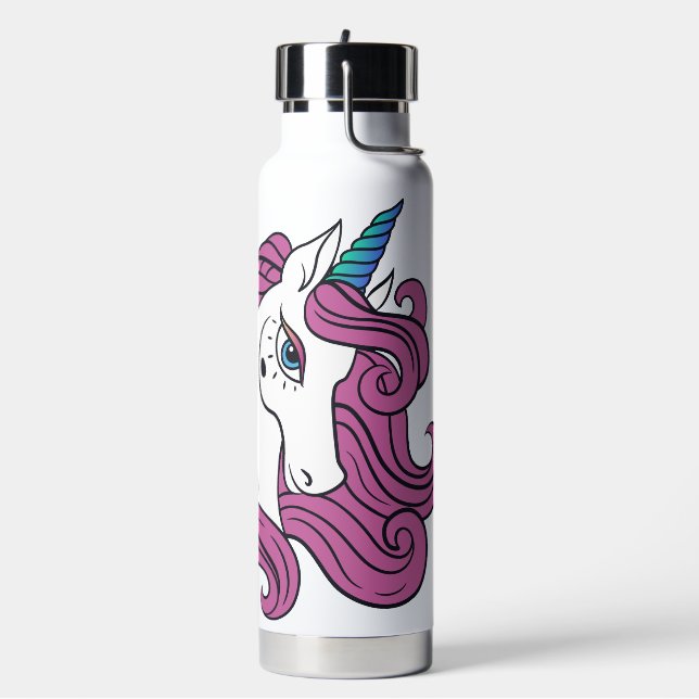 Bouteille D'eau Nom personnalisé Cute Unicorn (Gym)
