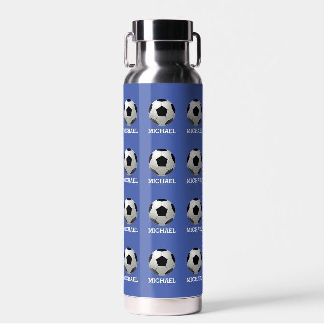 Bouteille D'eau Nom personnalisé de la balle de football pour enfa (Avant)