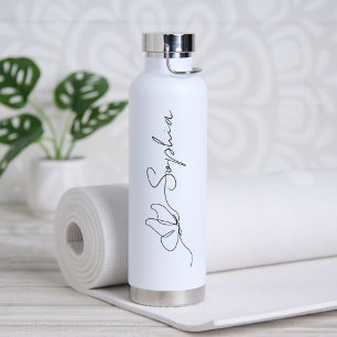 Bouteille D'eau Nom personnalisé de l'article de ligne de papillon