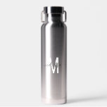 Bouteille D'eau Nom personnalisé du monogramme de script<br><div class="desc">Cette conception peut être personnalisée dans la zone fournie en modifiant la photo et/ou le texte. Vous pouvez également le customiser en cliquant sur Personnaliser ce Modèle, puis en choisissant l'option cliquer pour customiser et supprimer ou modifier la couleur de l'arrière - plan, ajouter du texte, modifier la couleur ou...</div>