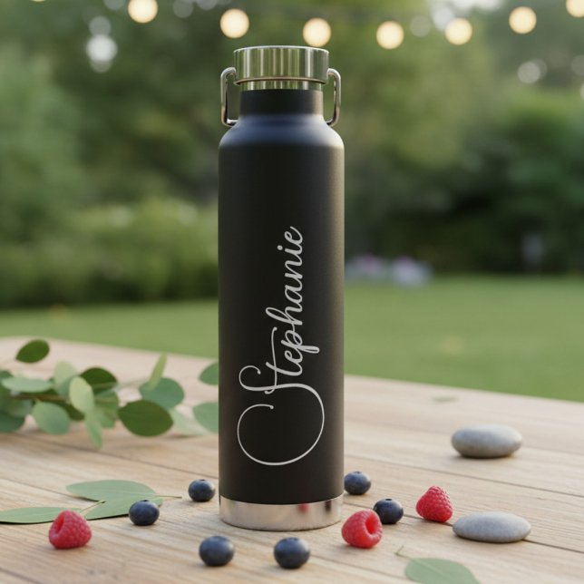 Bouteille D'eau Nom personnalisé écriture  (Créateur téléchargé)