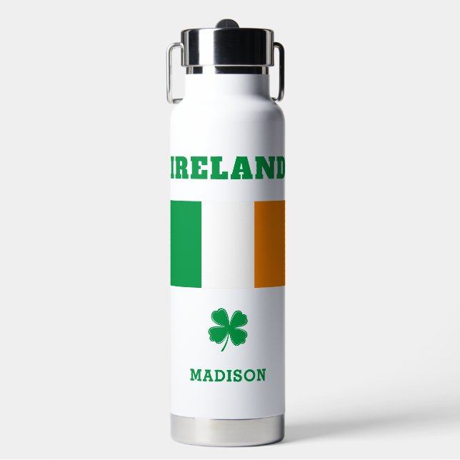 Bouteille D'eau Nom personnalisé Irlande (Salle de sport)