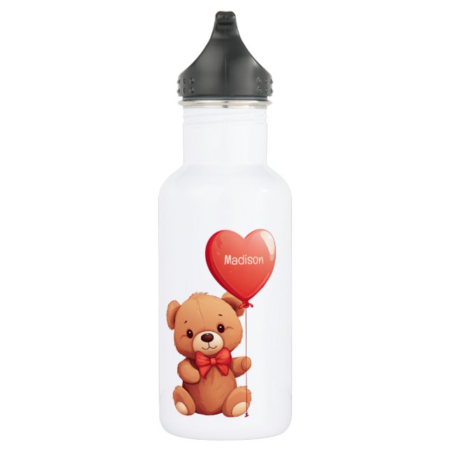 Bouteille D'eau Nom personnalisé Love Teddy (Droite)