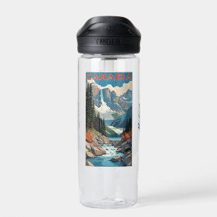 Bouteille D'eau Nom personnalisé Poster de voyage Canada