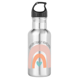 Bouteille D'eau Nom personnalisé Rainbow Homeschool