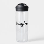 Bouteille D'eau Nom Waylon En Courbe,<br><div class="desc">Image En Courbe De Lettrage Est Le Nom Waylon.</div>