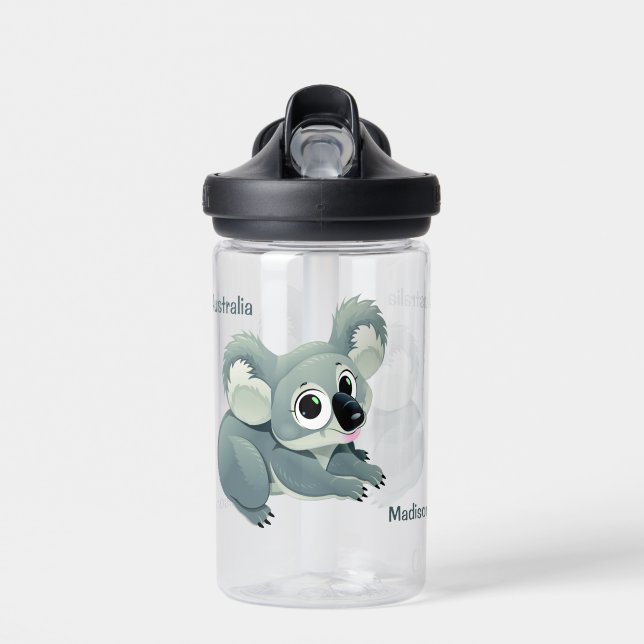 Bouteille D'eau Nommé koala mignon personnalisé (Avant)