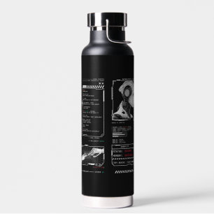 Bouteille D'eau Non reconnu - Techno-Brutalist Streetwear Design