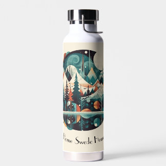 Bouteille D'eau Nordic Pines & Peaks, personnalisable