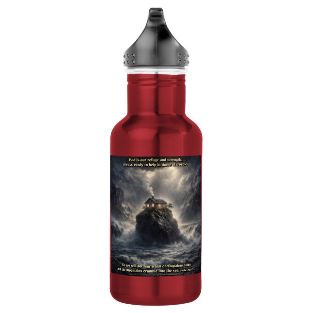 Bouteille D'eau Notre refuge et force (Droite)
