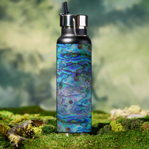 BOUTEILLE D'EAU NOUVELLE-ZÉLANDE CARTE PAUA