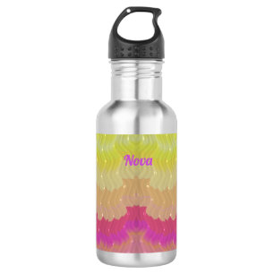 Bouteille D'eau NOVA ~ Beige jaune violet rose