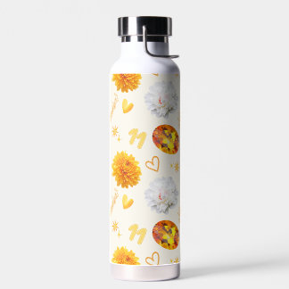 Bouteille D'eau November Birthstone & Flower | Citrine & Chrysanth