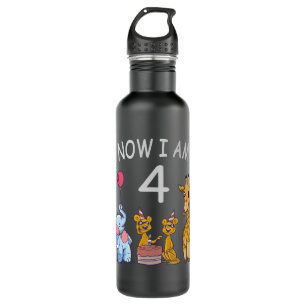 Bouteille D'eau Now I le 4 e jour du 4e jour du Birthday