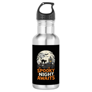Bouteille D'eau Nuit Sombre de Halloween au Clair de Lune