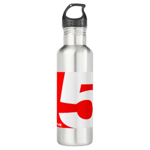 BOUTEILLE D'EAU NUMBER-5-RED 5