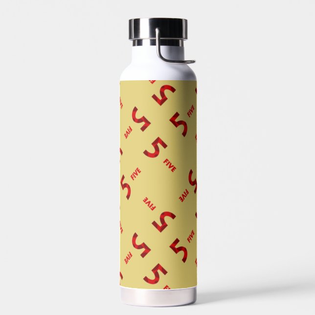 Bouteille D'eau Numéro cinq brun (Gauche)