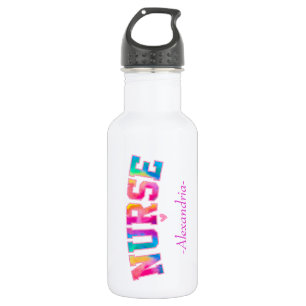 Bouteille D'eau "Nurse" en Elegant Rainbow Colors   Vibrant &