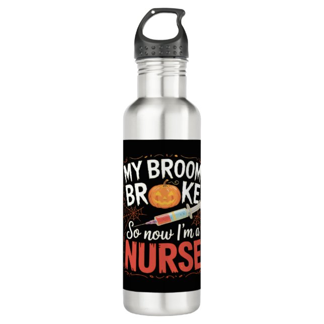 Bouteille D'eau Nurse Funny Halloween Nursing Essential T-Shirt (Devant)