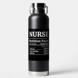 Bouteille D'eau Nutrition personnalisable Faits Infirmière Médecin