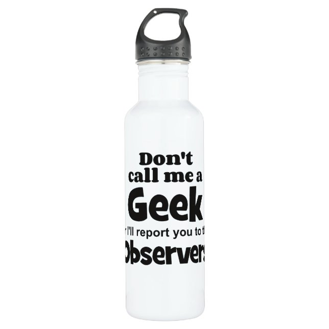 Bouteille D'eau Observateurs geeks bf (Devant)