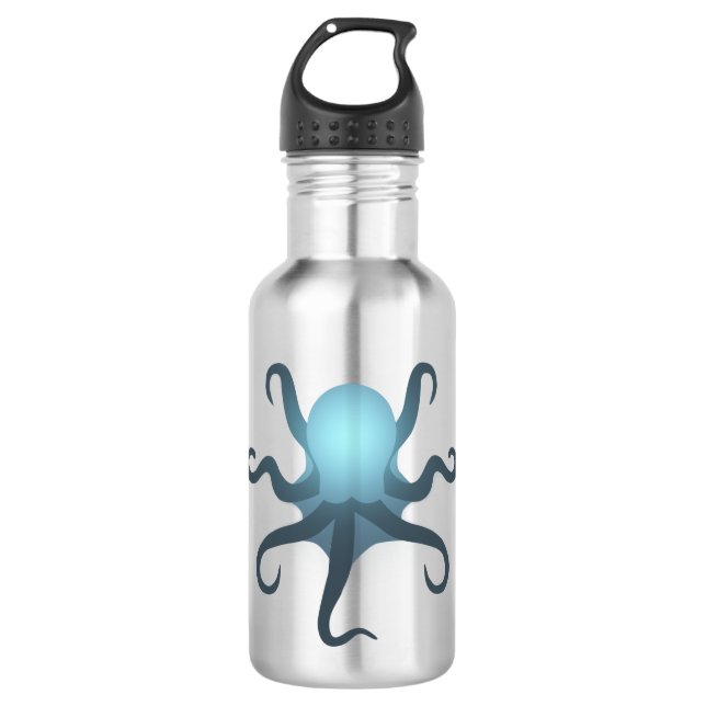 Bouteille D'eau octopus glow in deep ocean sea life (Devant)