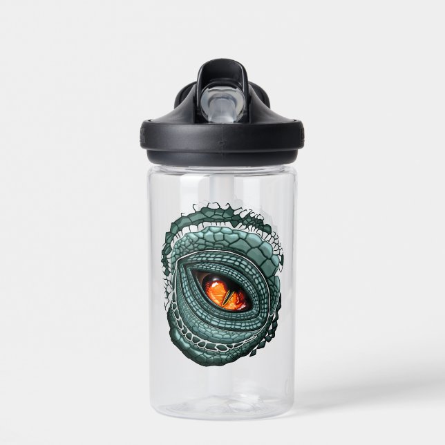 Bouteille D'eau Œil de prédateur reptile primal (Avant)